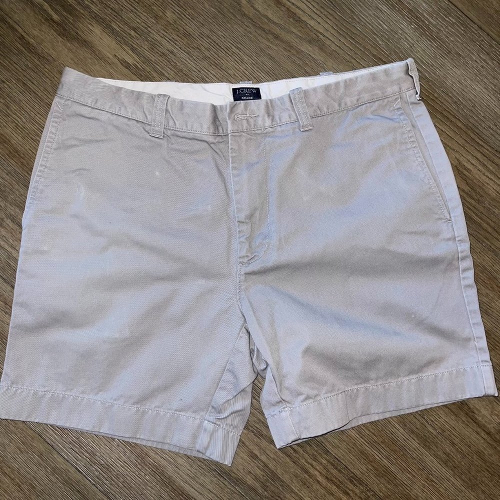 J. CREW Mens Reade Chino Short Gray